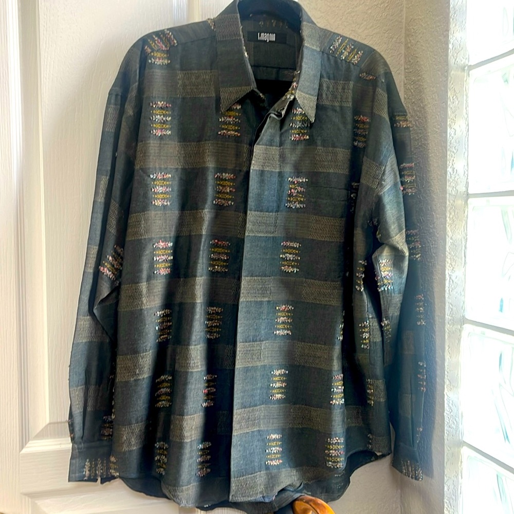 I,MAGNIN MEN'S SHIRT